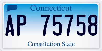 CT license plate AP75758