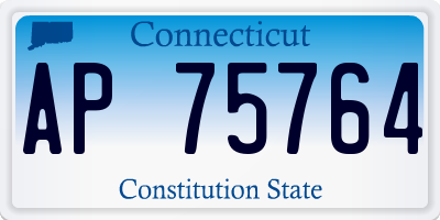 CT license plate AP75764