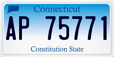 CT license plate AP75771