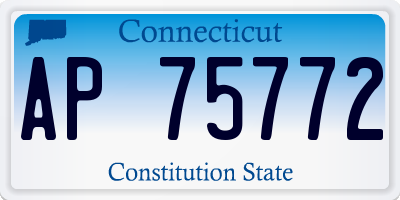 CT license plate AP75772