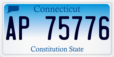 CT license plate AP75776