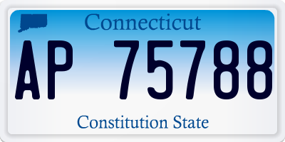CT license plate AP75788