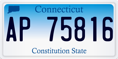 CT license plate AP75816
