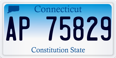CT license plate AP75829