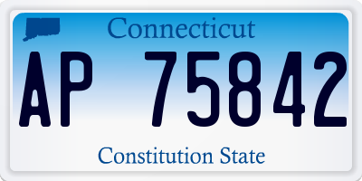 CT license plate AP75842