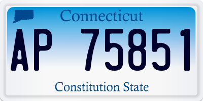 CT license plate AP75851