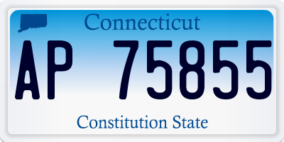 CT license plate AP75855