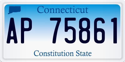 CT license plate AP75861