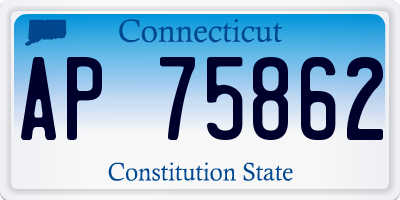CT license plate AP75862