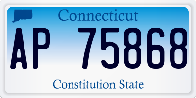 CT license plate AP75868