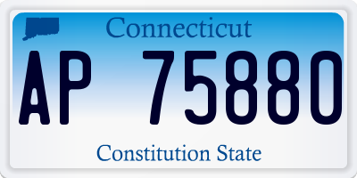 CT license plate AP75880