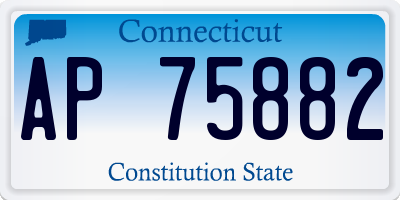 CT license plate AP75882