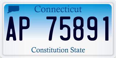 CT license plate AP75891