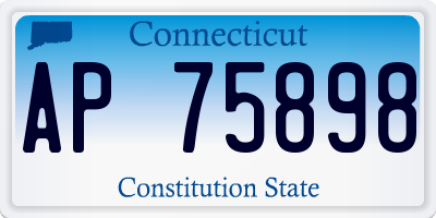 CT license plate AP75898