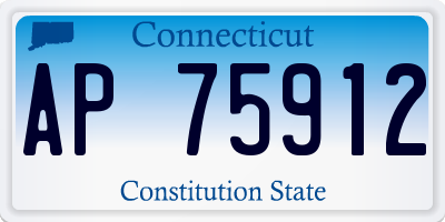 CT license plate AP75912