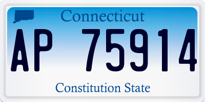 CT license plate AP75914