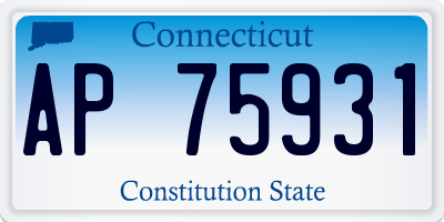 CT license plate AP75931