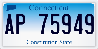CT license plate AP75949