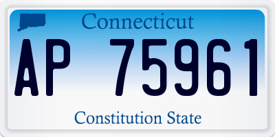 CT license plate AP75961