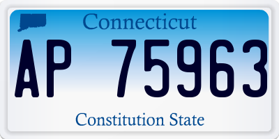 CT license plate AP75963