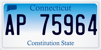 CT license plate AP75964