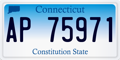 CT license plate AP75971