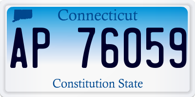 CT license plate AP76059