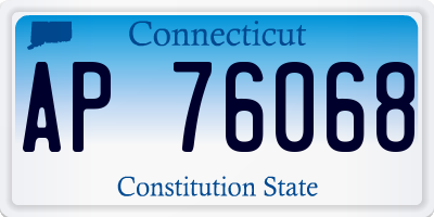 CT license plate AP76068