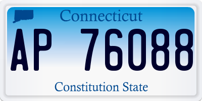 CT license plate AP76088