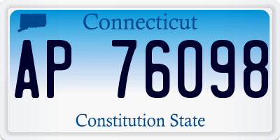 CT license plate AP76098