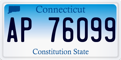 CT license plate AP76099