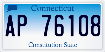 CT license plate AP76108