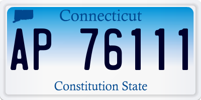 CT license plate AP76111