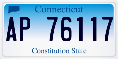 CT license plate AP76117