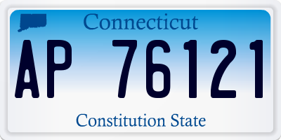 CT license plate AP76121