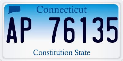 CT license plate AP76135