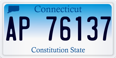 CT license plate AP76137