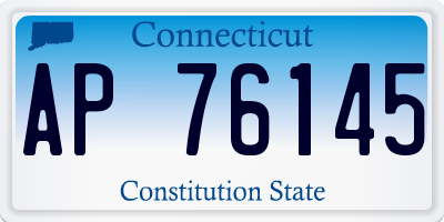 CT license plate AP76145