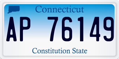 CT license plate AP76149