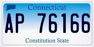 CT license plate AP76166