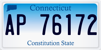 CT license plate AP76172