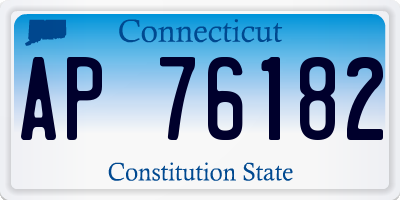 CT license plate AP76182