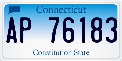 CT license plate AP76183
