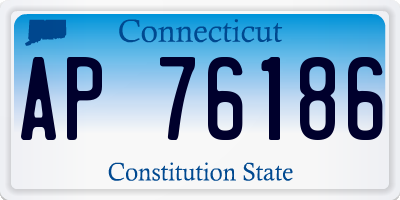 CT license plate AP76186