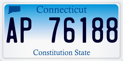 CT license plate AP76188