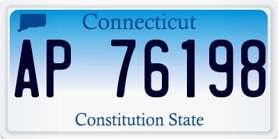 CT license plate AP76198