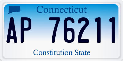 CT license plate AP76211