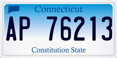 CT license plate AP76213