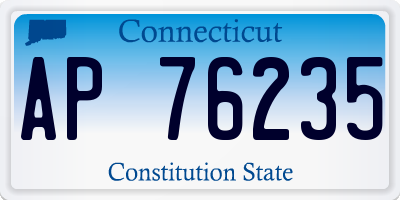 CT license plate AP76235
