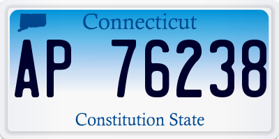 CT license plate AP76238